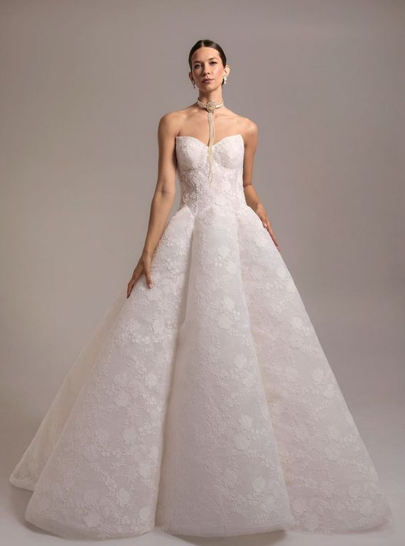 2026 Verdin 14-26 Straplez Kaburga Modern Gelinlik