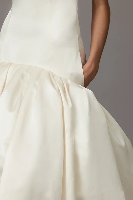 2026 House Of Gilles 26-26 Balık Kesim Vintage Kare Yaka Gelinlik 6