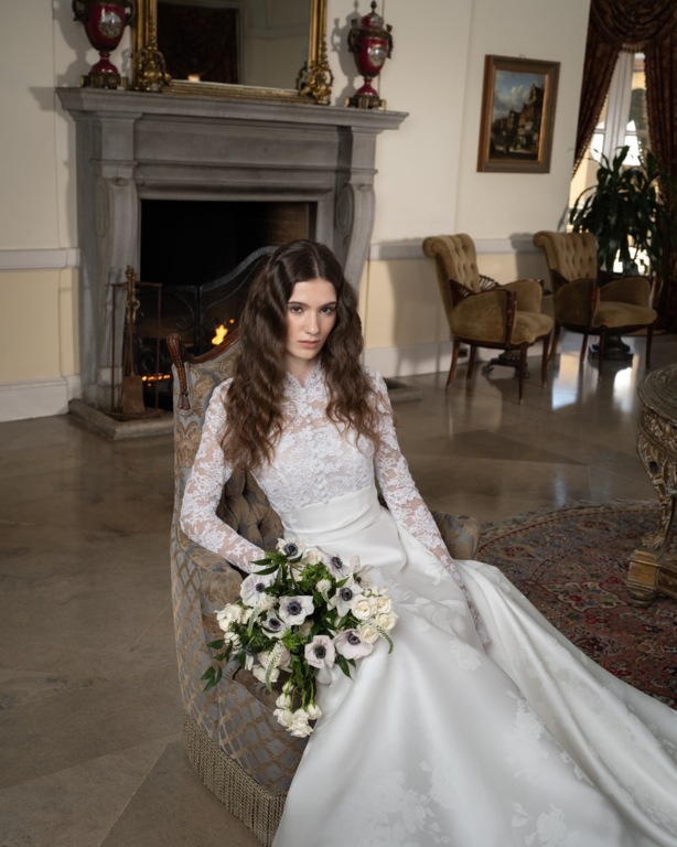 2025 Reem Acra Hakim Yaka A Kesim Gelinlik