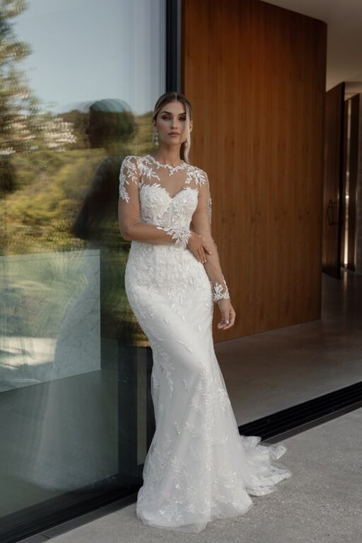 2025 La Premiere Bridal Tül Kollu Gelinlik - 2