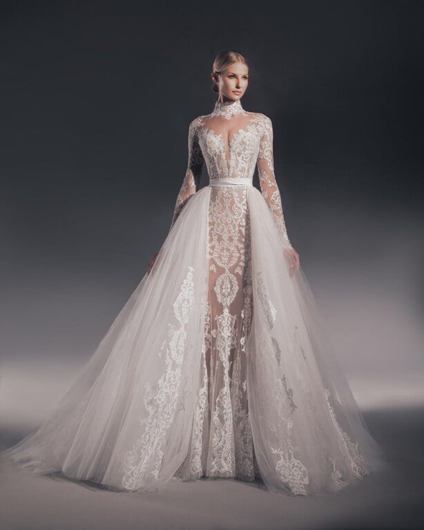 2022 Zuhair Murad İllüzyon Gelinlik - 1