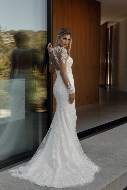 2025 La Premiere Bridal Tül Kollu Gelinlik - 1