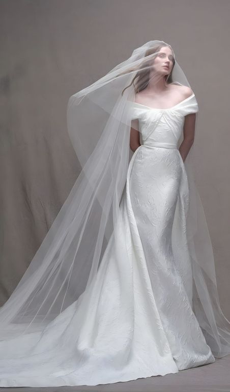 2026 Elie Saab-20-26 A Kesim Düşük Omuz Modern Gelinlik