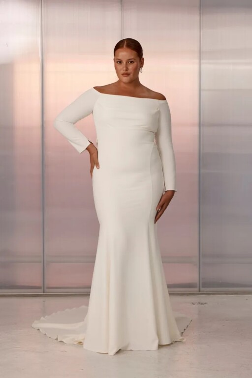 2025 Grace Loves Lace Kayık Yaka Gelinlik - 1