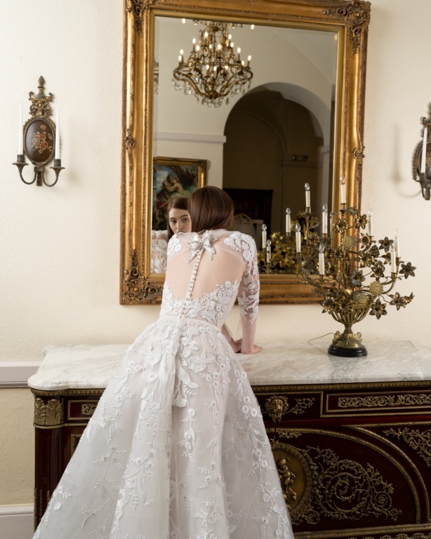 2025 Reem Acra Fiyonk Detaylı A kesim Gelinlik - 2