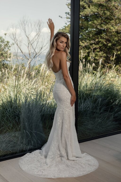 2025 La Premiere Bridal Taş İşlemeli Straplez Gelinlik - 2