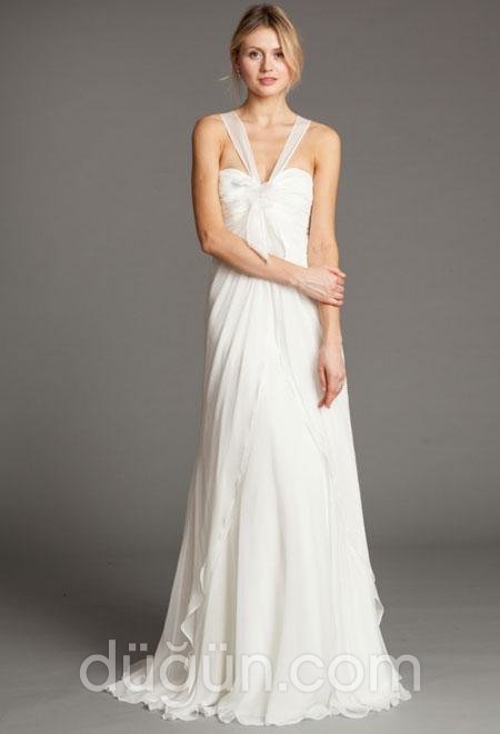 İpek Şifon Gelinlik