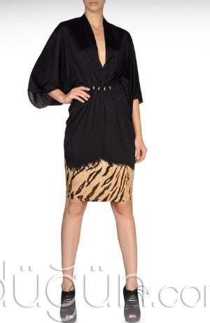 Leopar Desenli Abiye Modeli