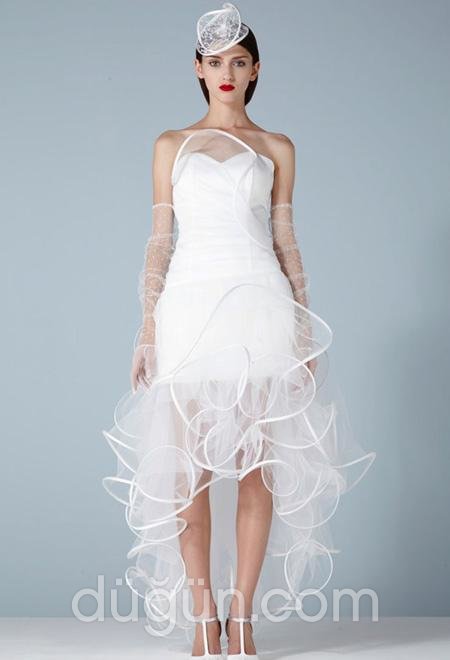 Asimetrik Kesim Gelinlik