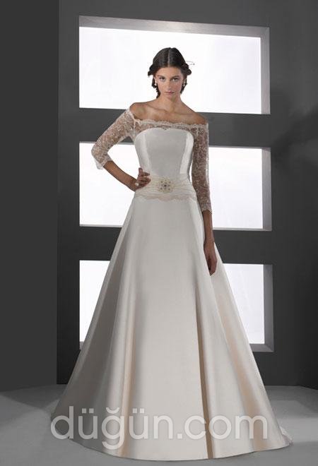 Kayık Yaka Gelinlik