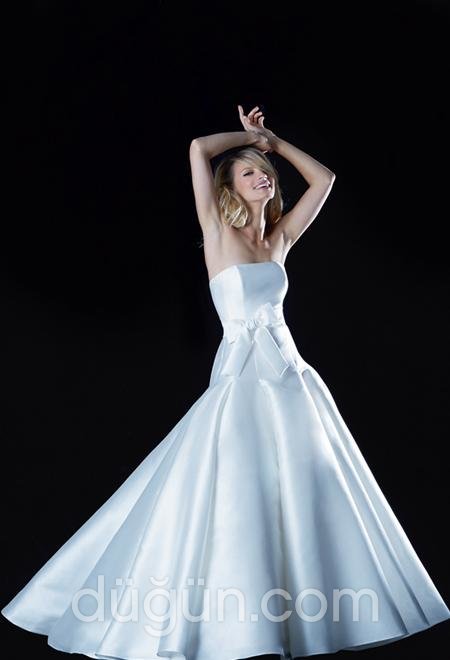 Saten Gelinlik Modeli