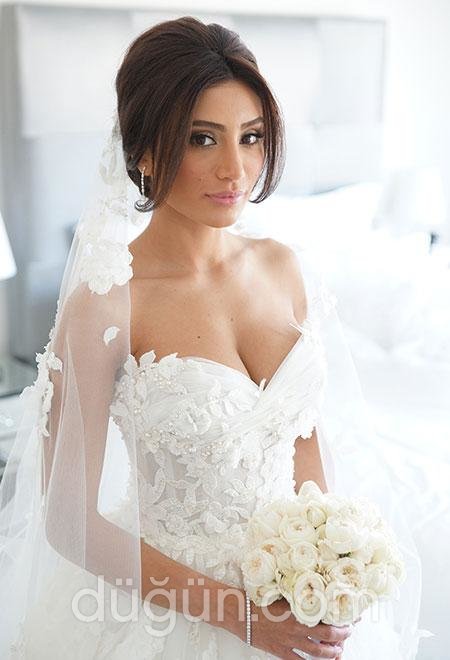 Perçemli Gelin Saçı Modeli