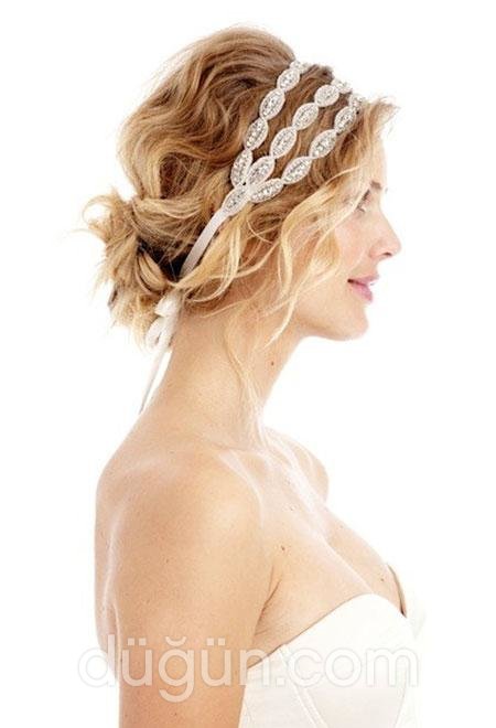 Saç Bantlı Gelin Saçı