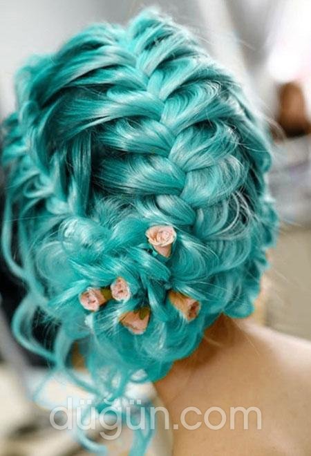Turkuaz Gelin Saçı Modeli